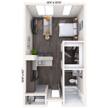 Studio 0x1 420-752 SF 1911 floor plan